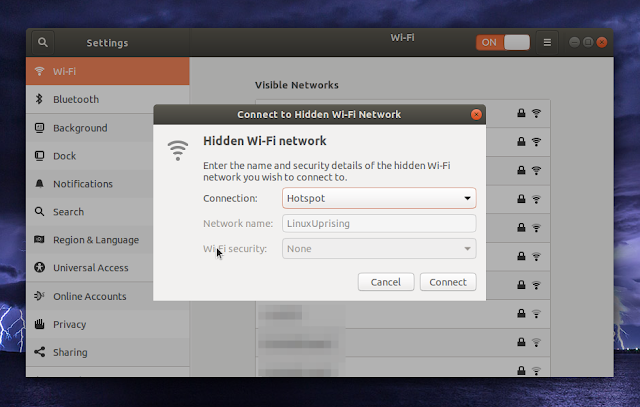 Ubuntu 18.04 hidden Wi-Fi network