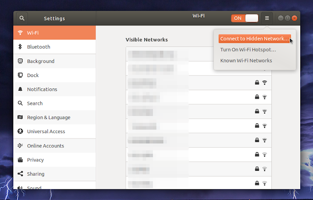 Ubuntu 18.04 connect to hidden network