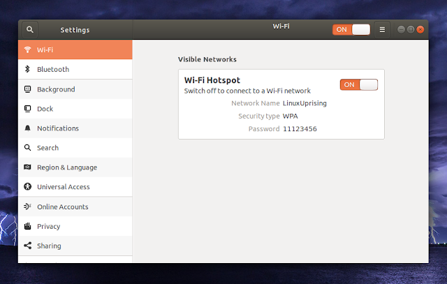 Ubuntu 18.04 wi-fi hotspot