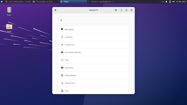 Valent KDE Connect for GNOME Xfce