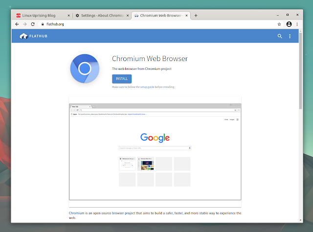 Chromium web browser flathub