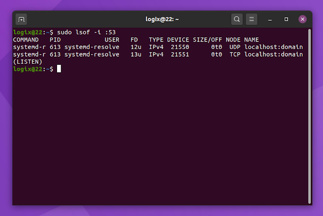 systemd-resolved port 53 Ubuntu